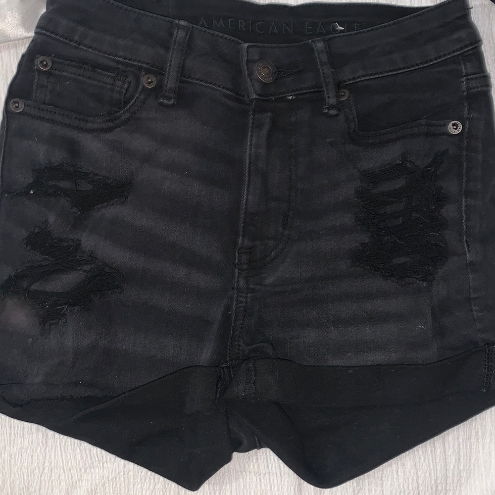 American Eagle Black Jean Shorts